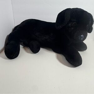 Vintage Douglas Midnight Black Labrador Retriever Plush Large DAMAGED READ
